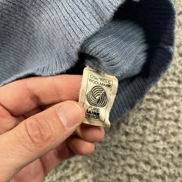 Rodier Paris Wool Sweater Kids Girls 8-10 Made in France Mock Neck Turtleneck - Picture 3 of 8